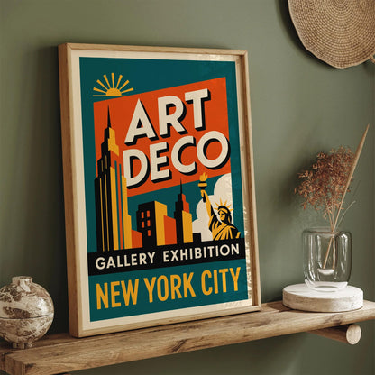 Art Deco Gallery Exhibition New York City Poster