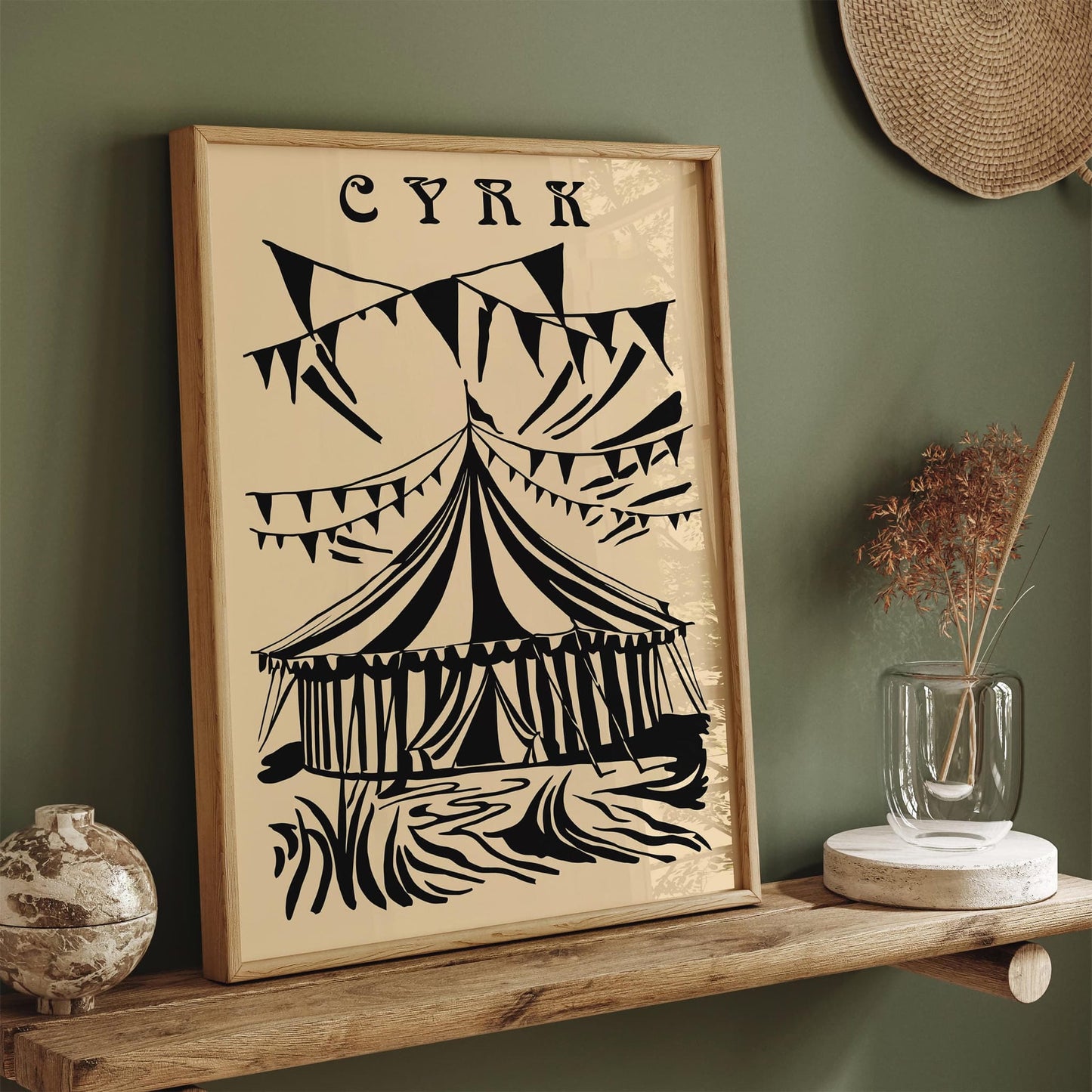 Polish Circus Vintage Style Art Print