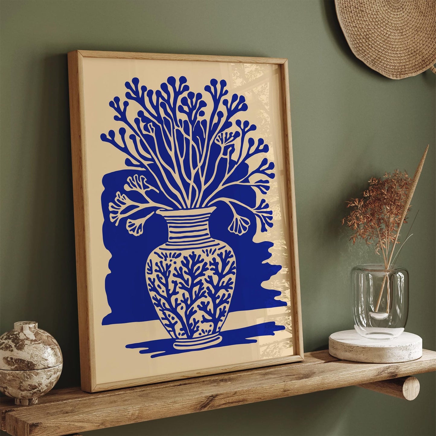 Nautical Home Decor Blue Coral Reefs Poster