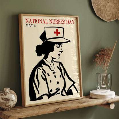 National Nurses Day Vintage Poster