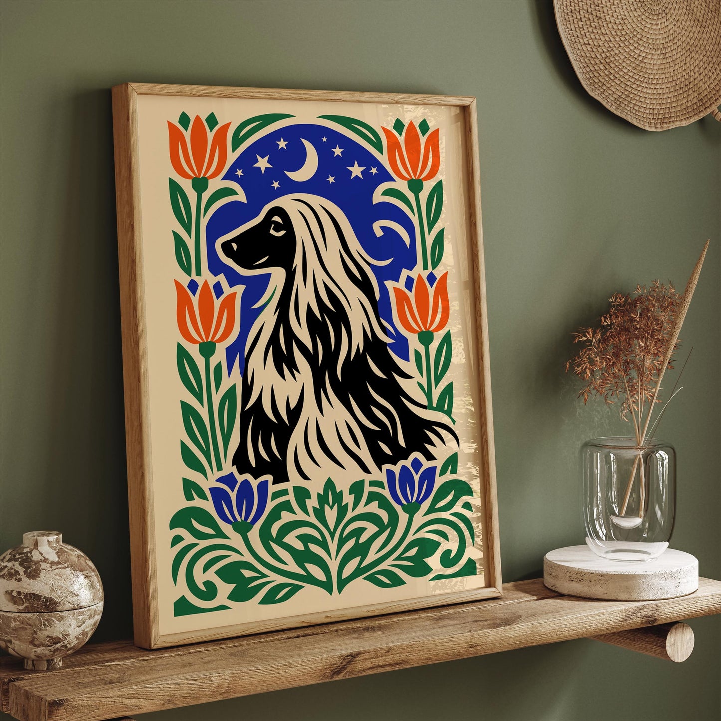 Cute Protrait of a Dog Poster Print