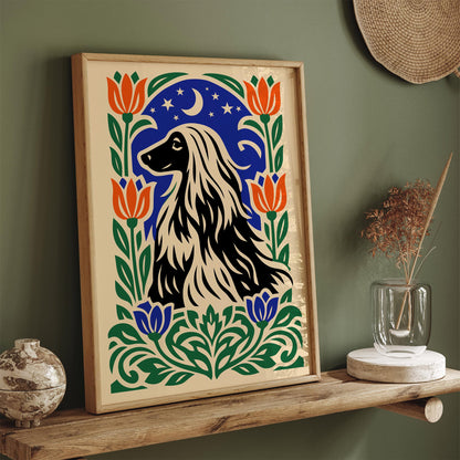 Cute Protrait of a Dog Poster Print