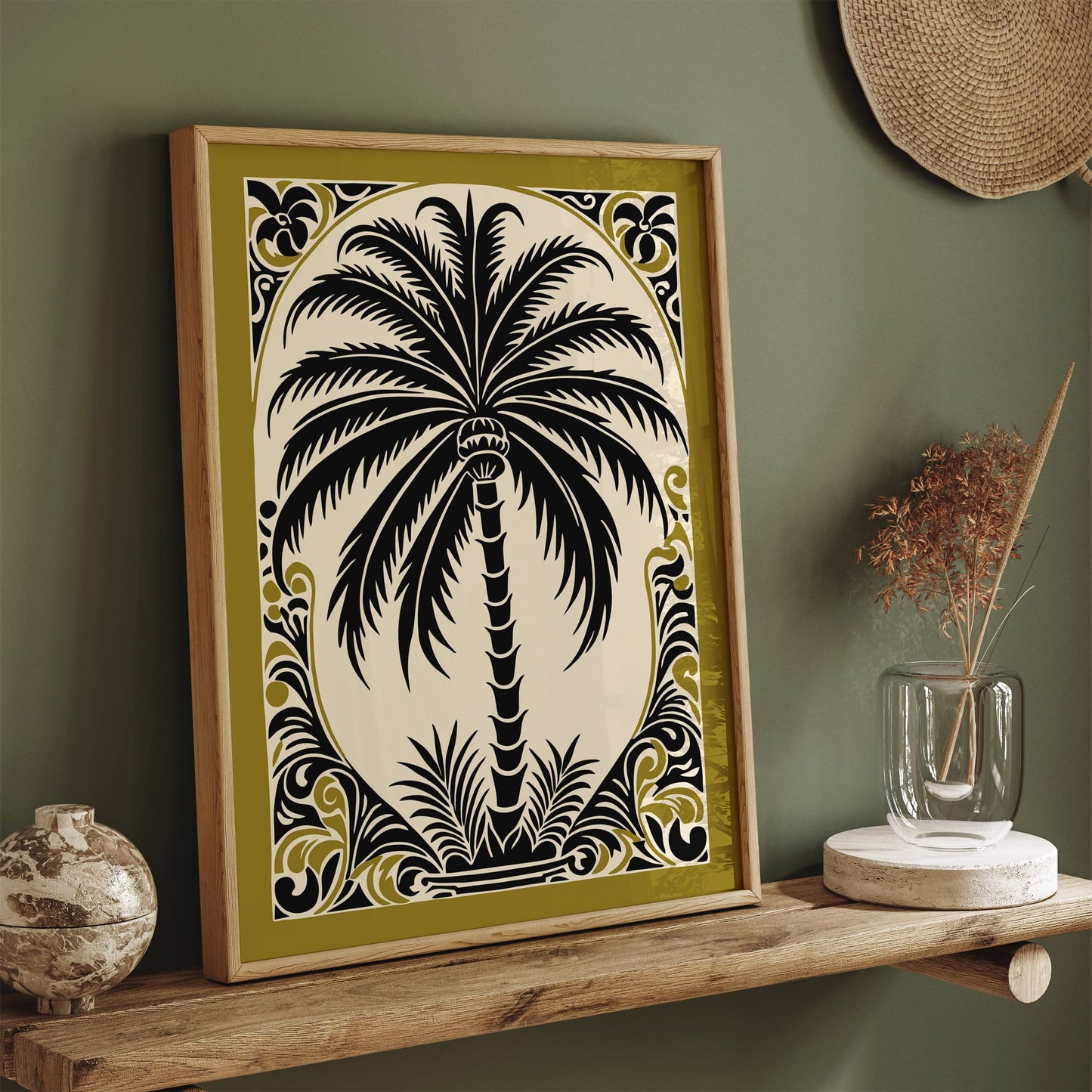 Bohemian Palm Tree Art Print