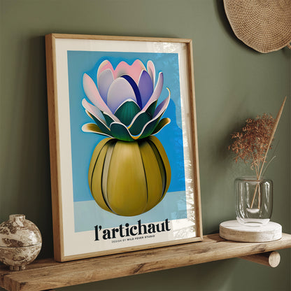 L Artichaut by Wild Fever Studio Art Print