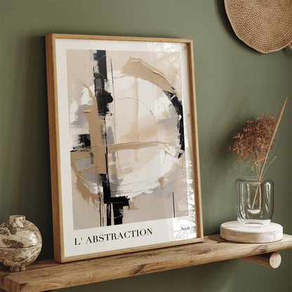 Beige Modern Abstract No.6 Poster