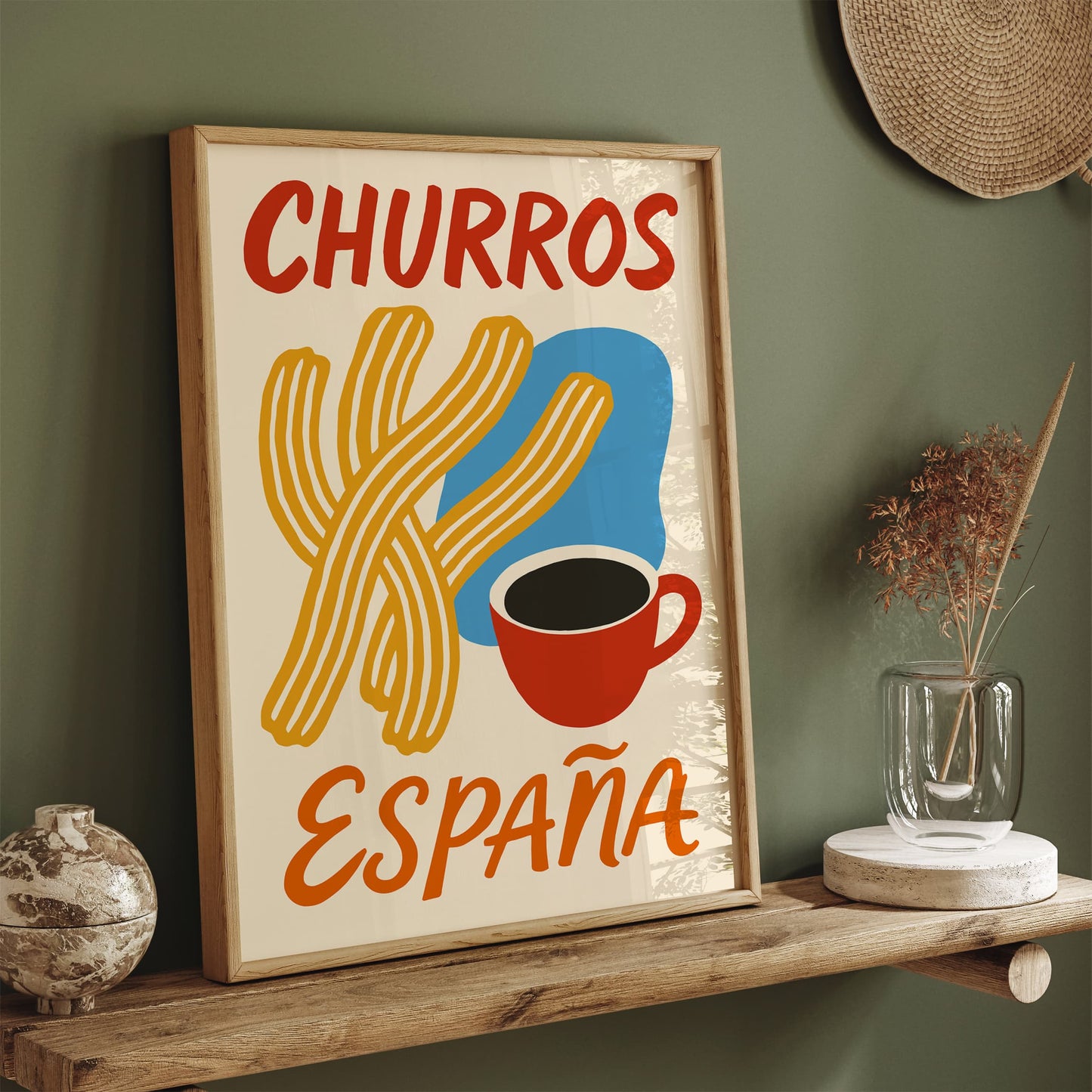 Churros Espana Food Art Print for Kitchen Wall Decor