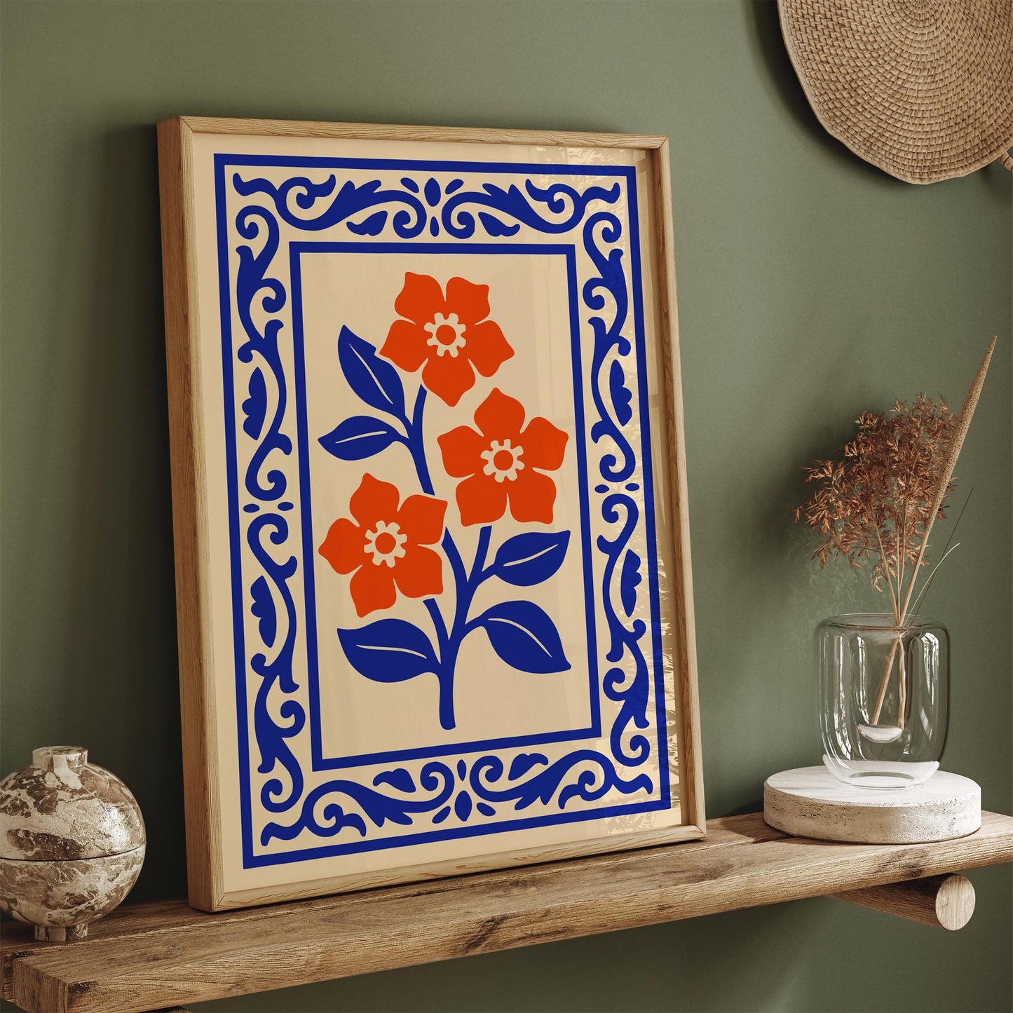 Botanical Floral Poster - Flower Wall Art Print