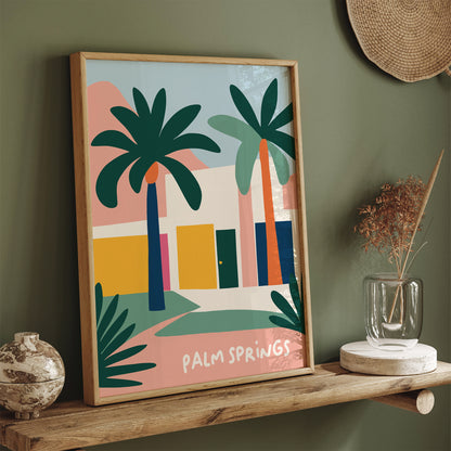 Palm Springs Modern Travel Poster