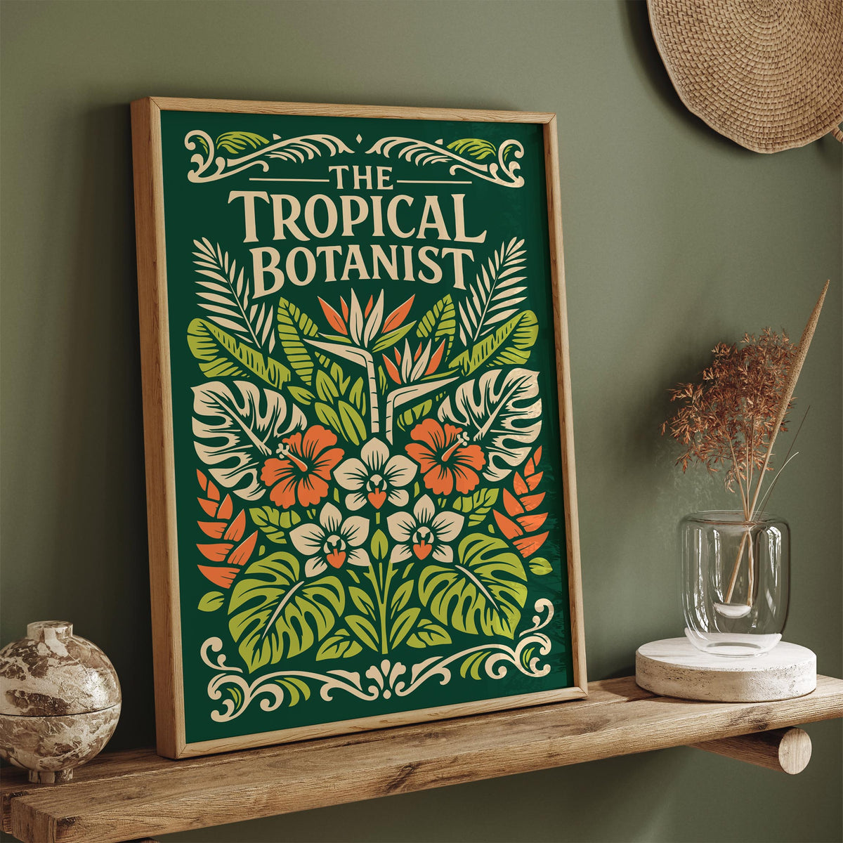 Tropical Botanist Botanical Art Poster