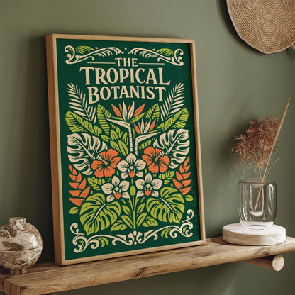 Tropical Botanist Botanical Art Poster