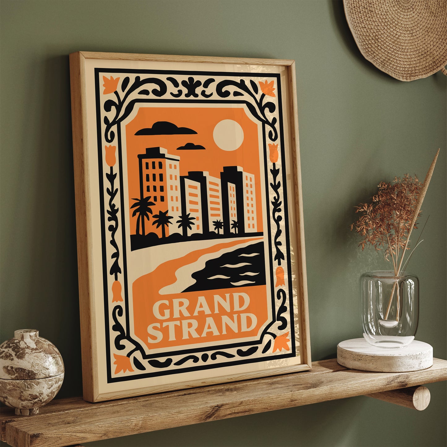 Grand Strand Cityscape Landscape Poster