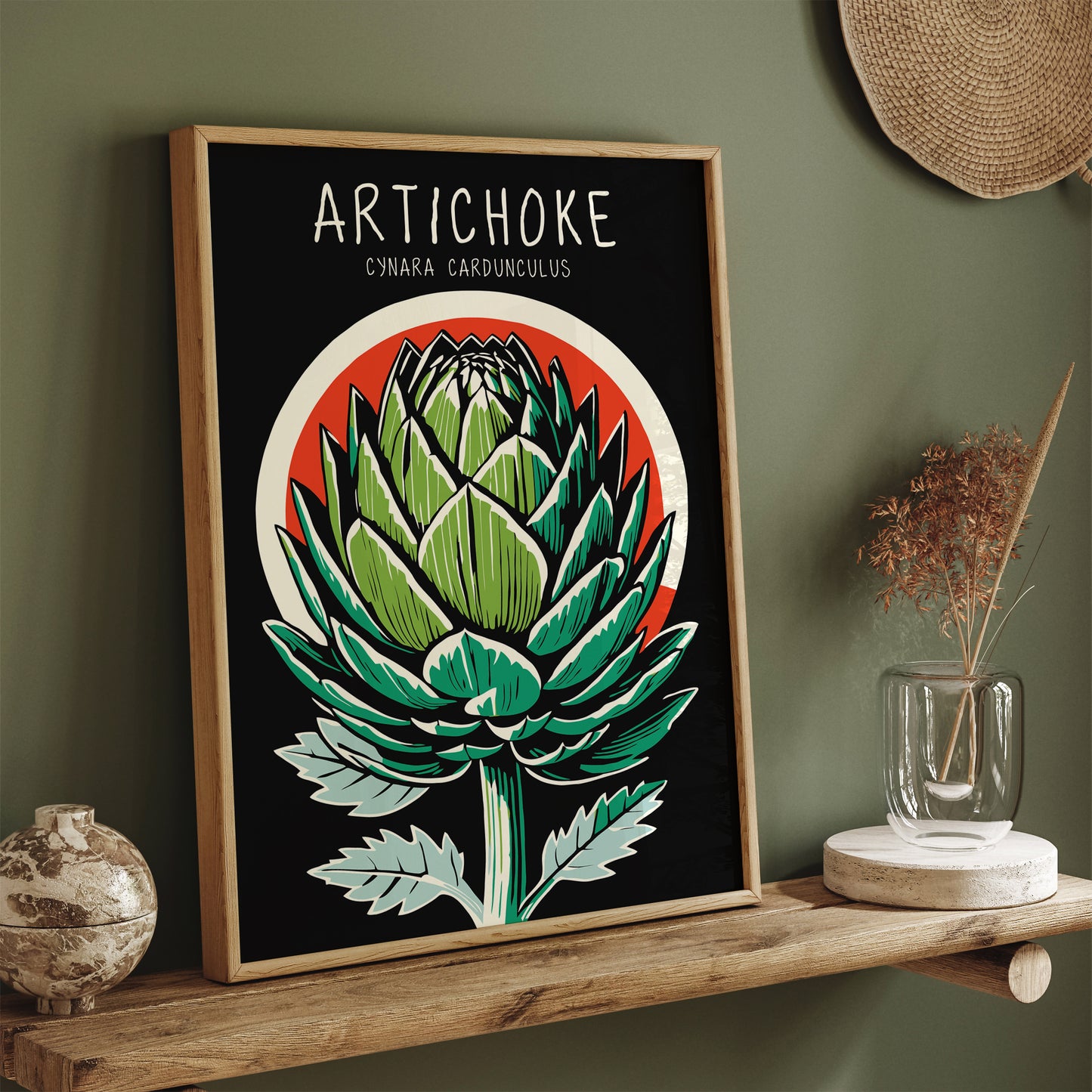 Linocut Artichoke Kitchen Design