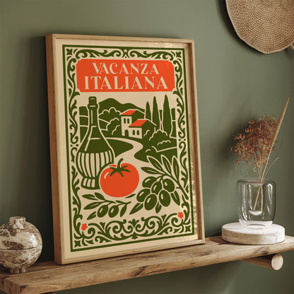 Italian Travel Poster – Vintage Rococo Wall Art
