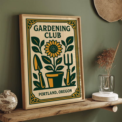 Gardening Club - Portland Oregon Poster
