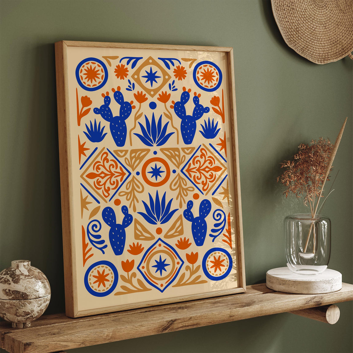 Mexican Abstract Nature Wall Art Poster