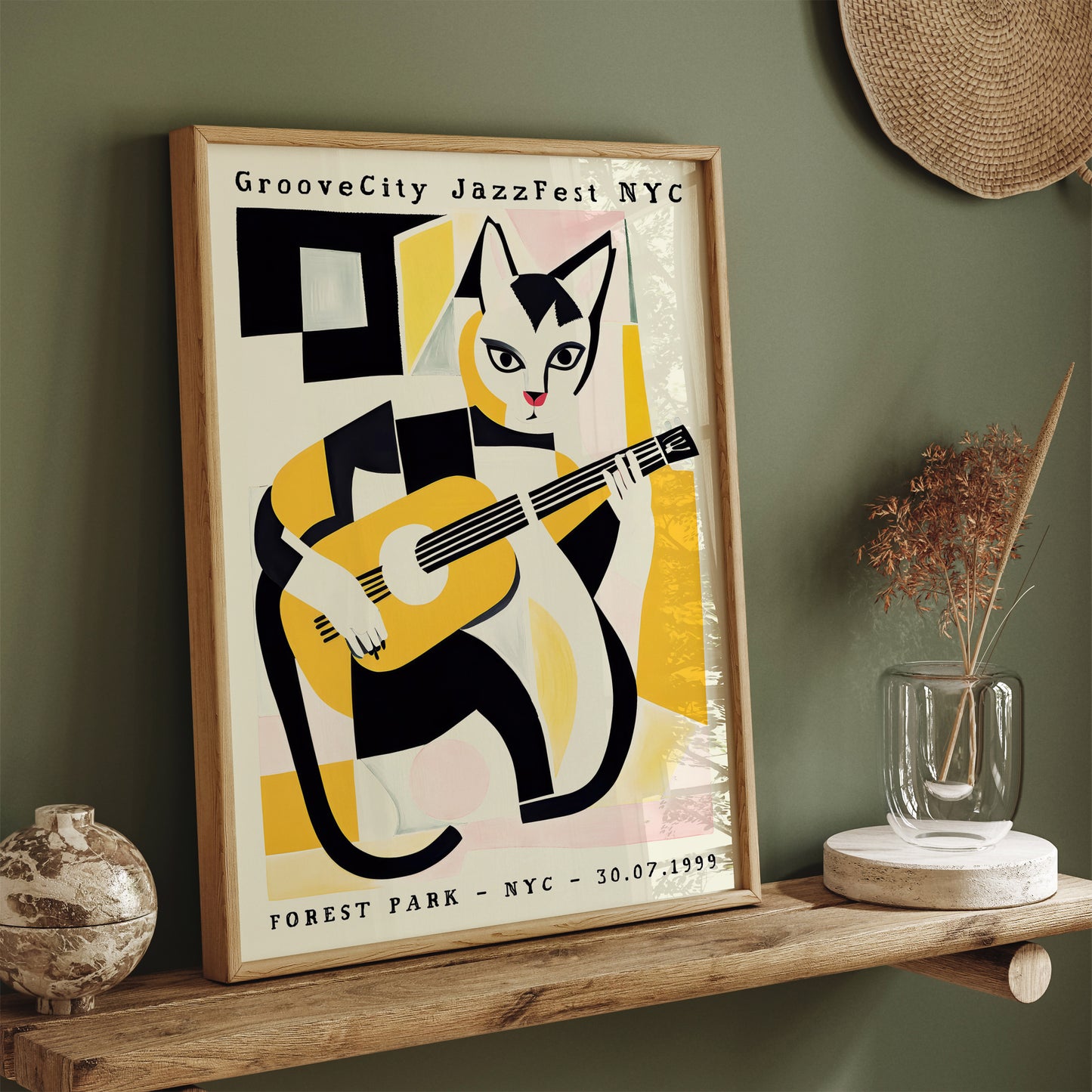 GrooveCity JazzFest NYC Cat Poster