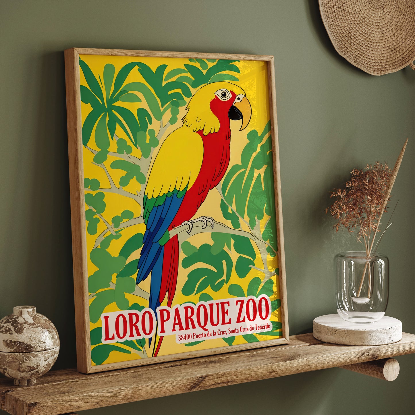 Loro Parque Zoo Parrot Poster