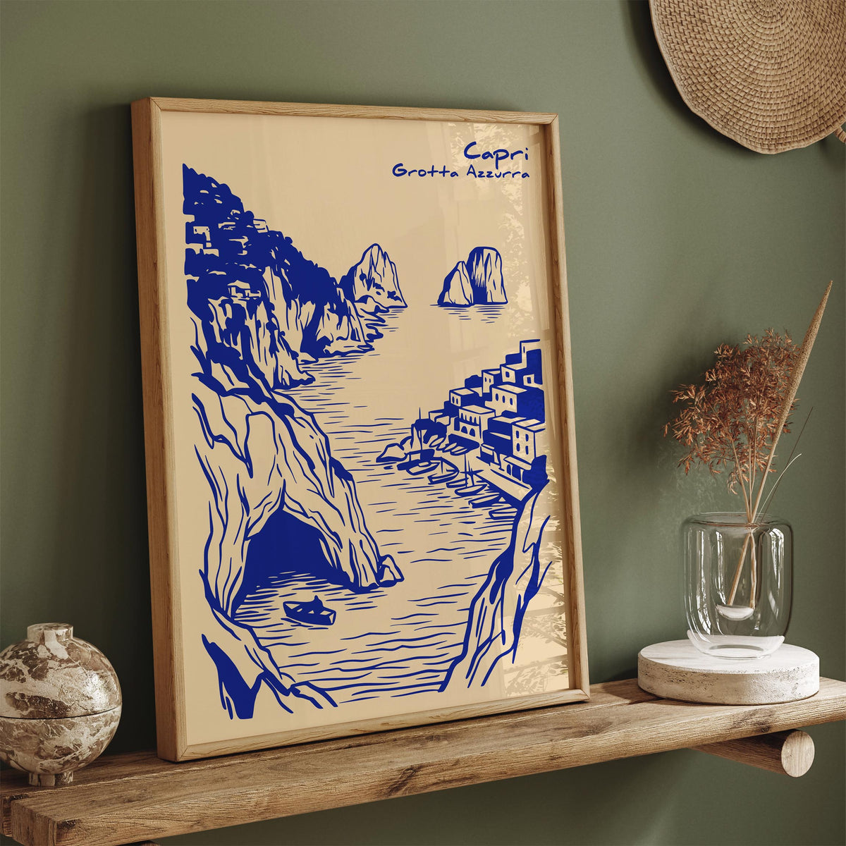 Capri Blue Grotto Travel Poster