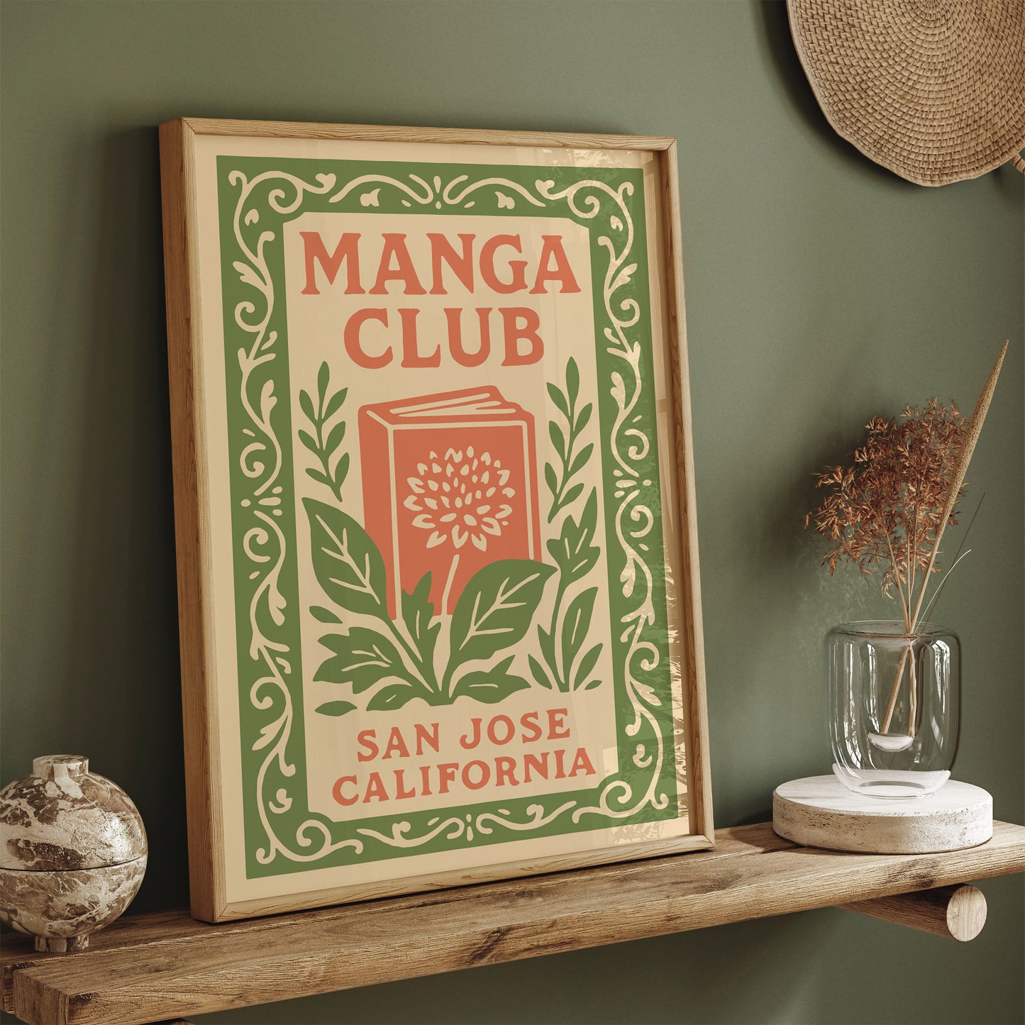 Manga Club Poster – San Jose CA Anime Print