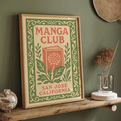 Manga Club Poster – San Jose CA Anime Print