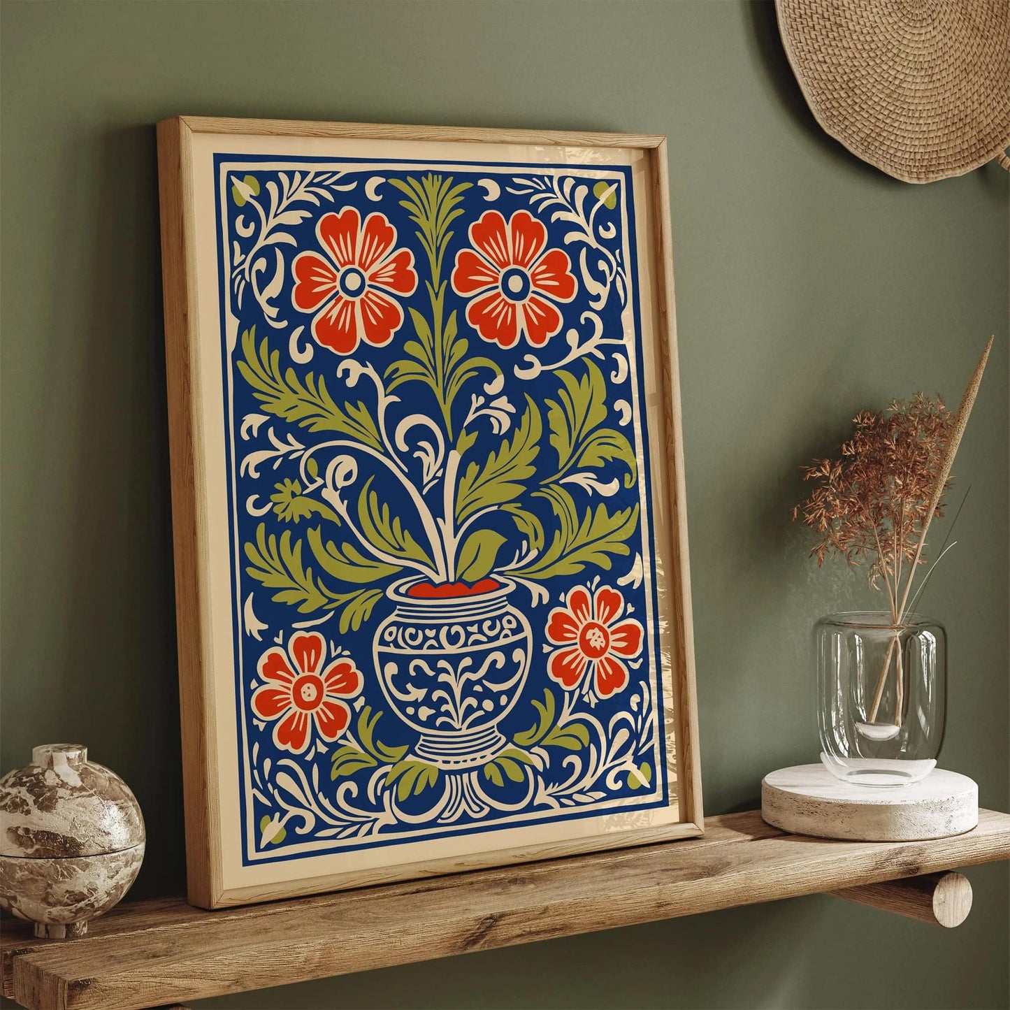 Elegant Floral Cut Outs Poster