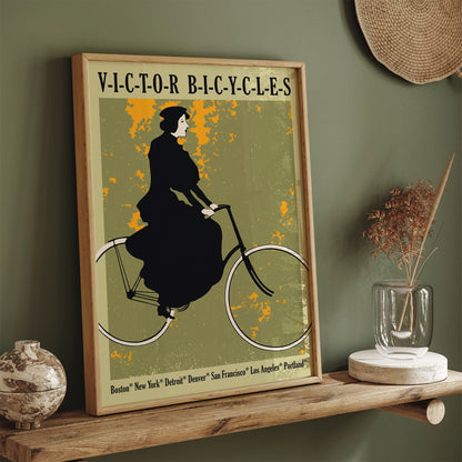 Victor Bicycles Vintage Poster