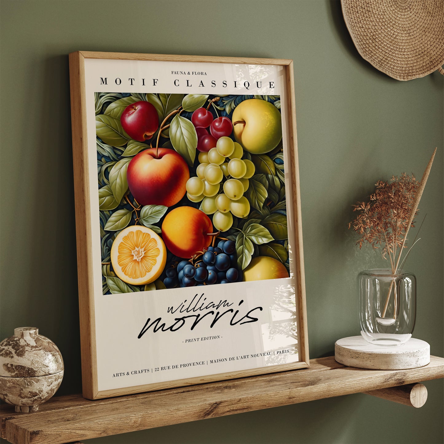 William Morris Fruit Kitchen Wall Art