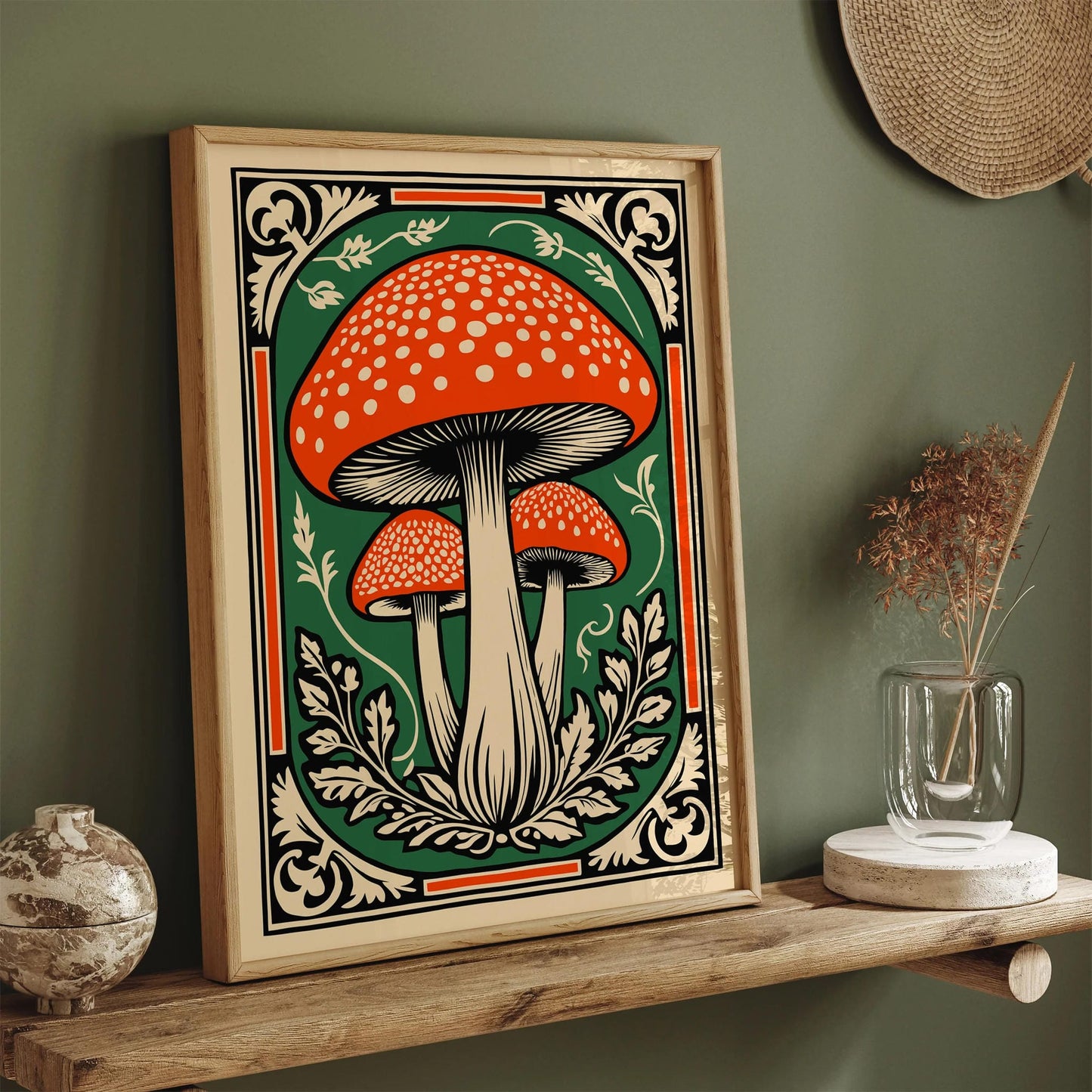 Whimsical Fungi Wall Art