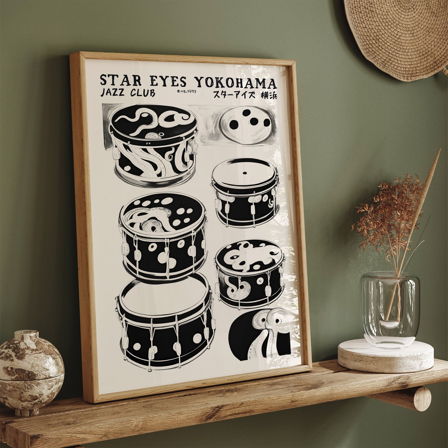 Star Eyes Yokohama Jazz Club Japanese Poster