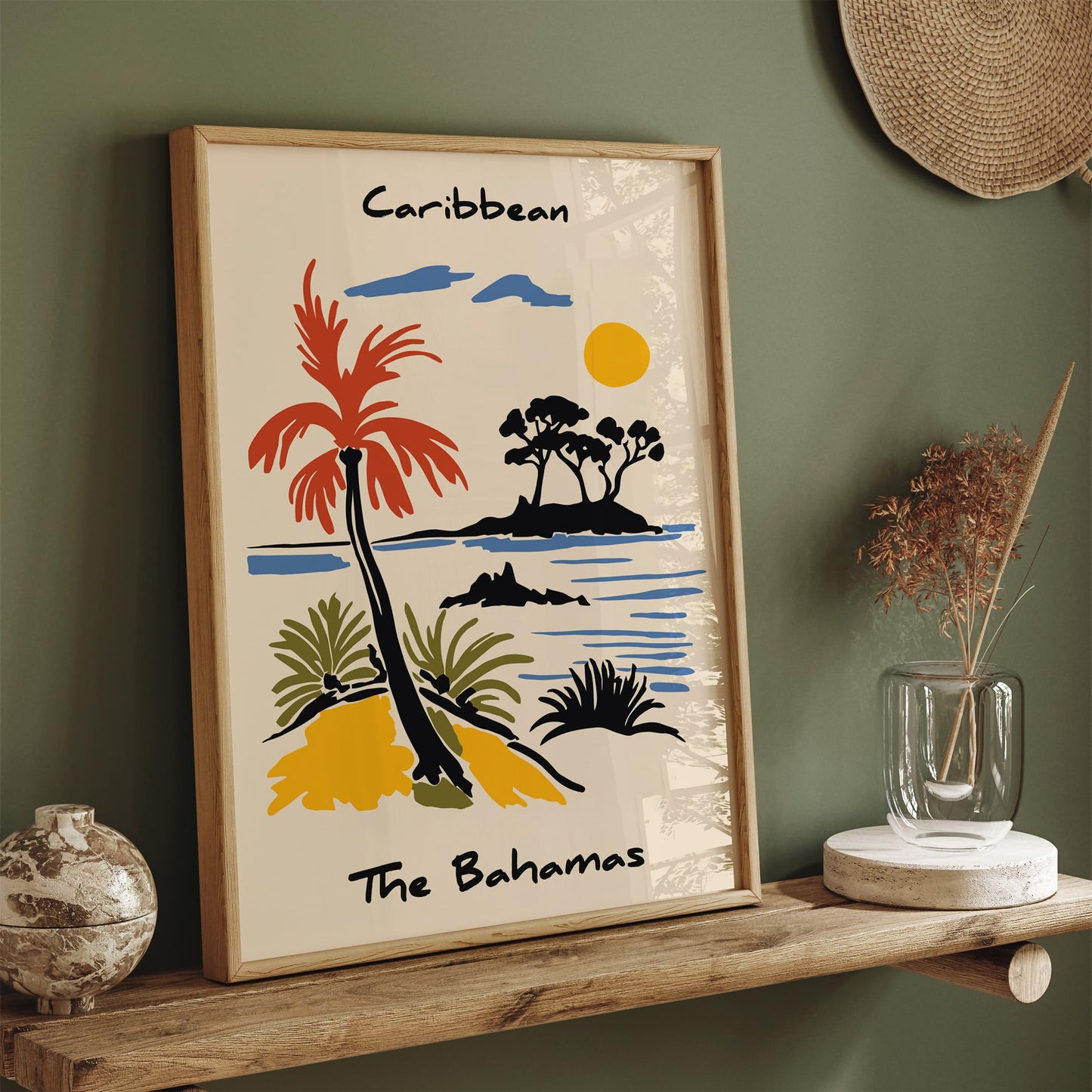 Caribbean The Bahamas Travel Poster