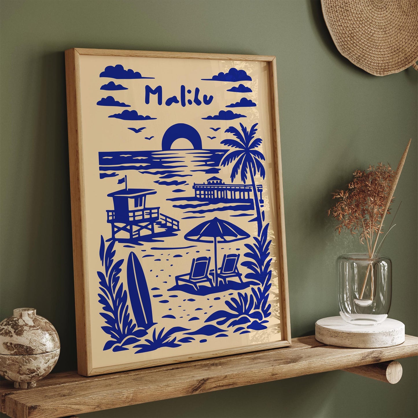 Malibu Travel Poster