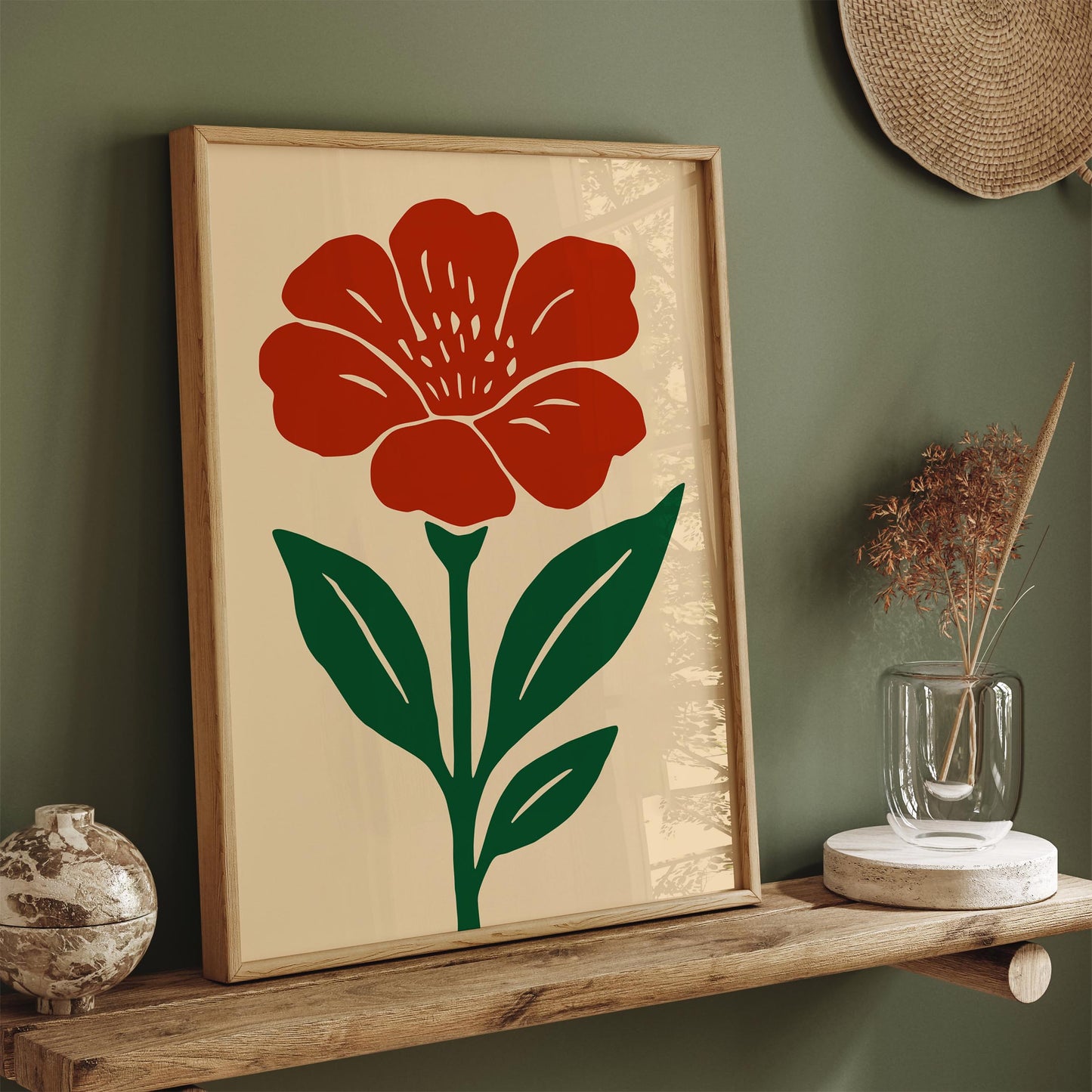 Red Flower Poster
