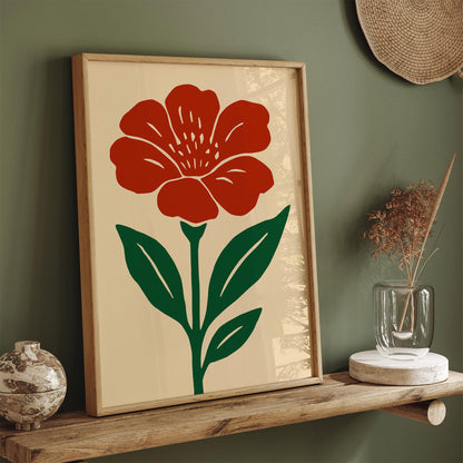 Red Flower Poster