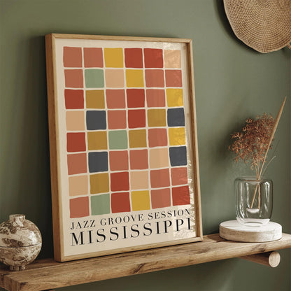 Jazz Groove Session Mississippi Music Poster