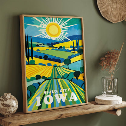 Sioux City Iowa Travel Art Print