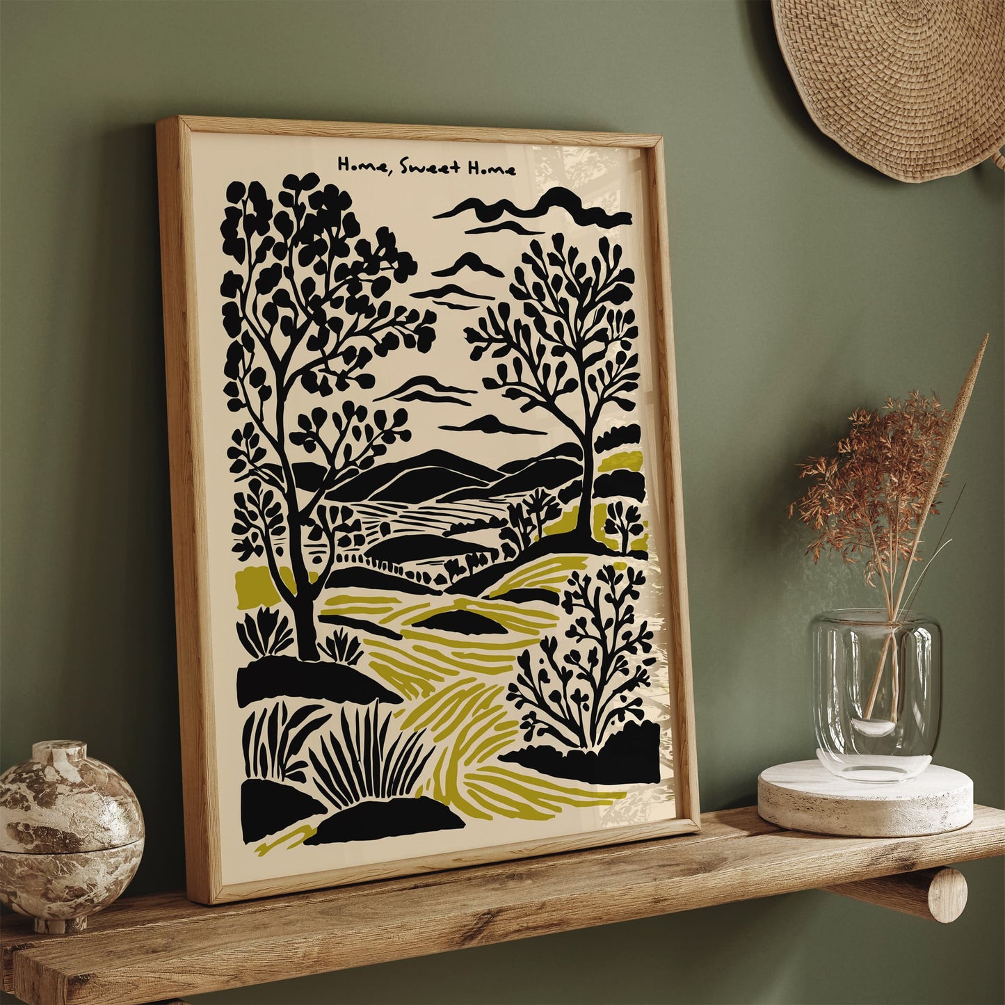 Home Sweet Home Poster - Scenic Landscape Art