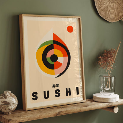 Minimalist Abstract Sushi Poster