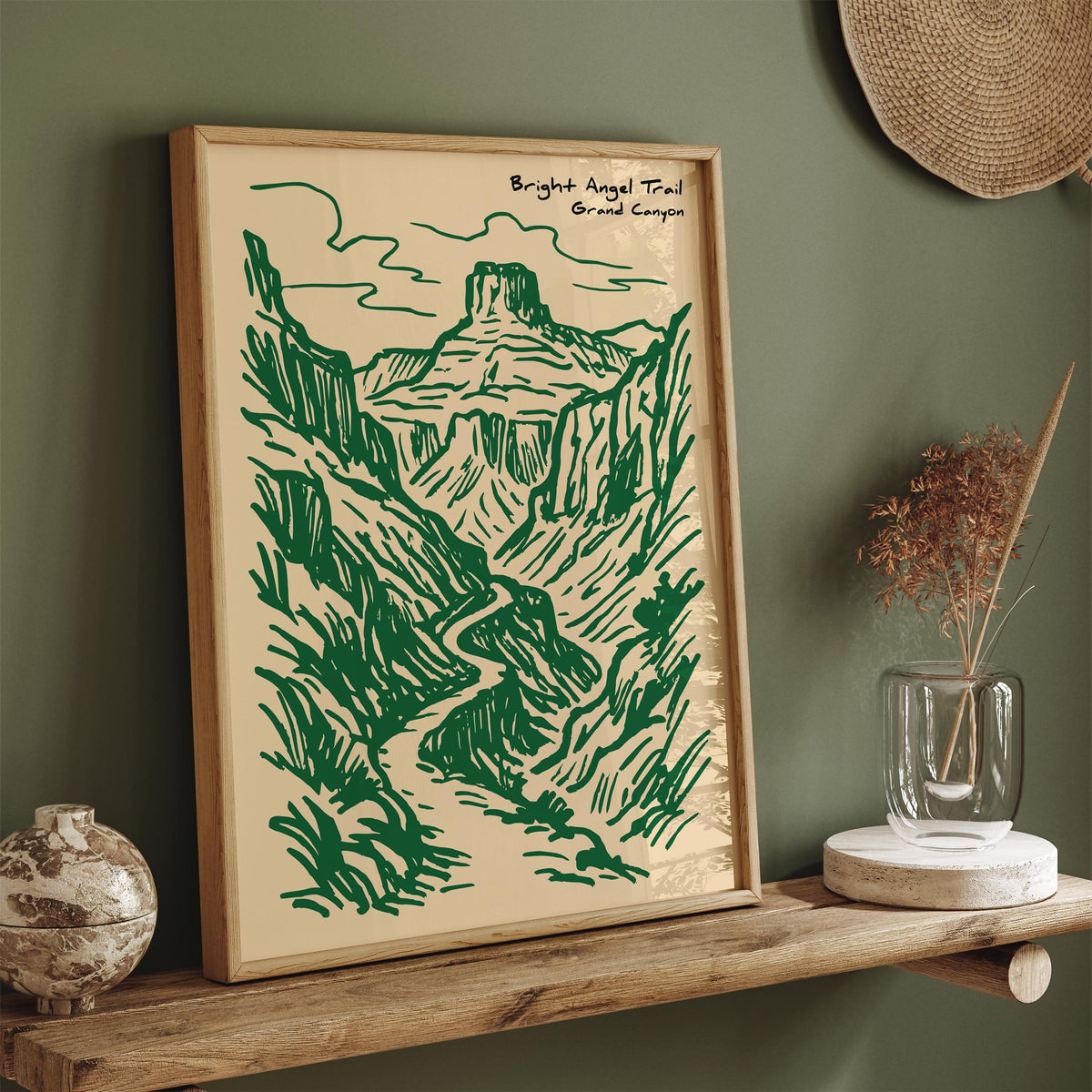 Bright Angel Trail Grand Canyon Poster