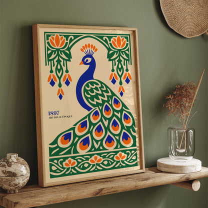 Art Belle Epoque Peacock Wall Art Print