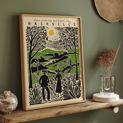 Nashville Travel Poster