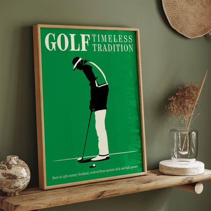 Minimal Golf Wall Art Poster