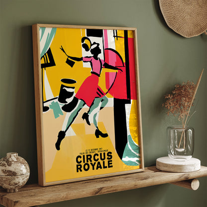 1987 French Circus Poster Reproduction Print