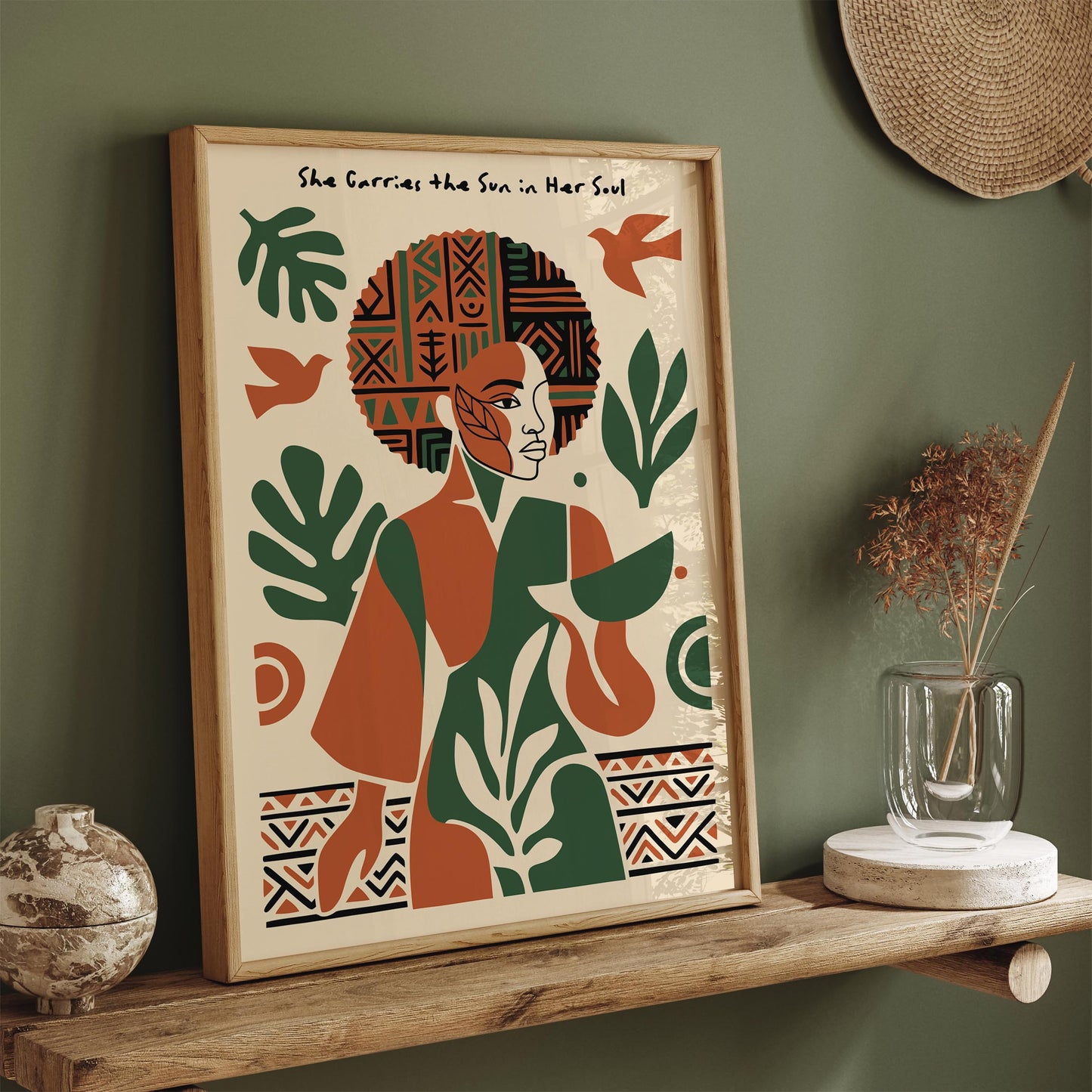 Afrohemian Woman Quote Poster