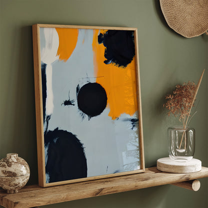 Abstract Ink Shapes Painting Art Print