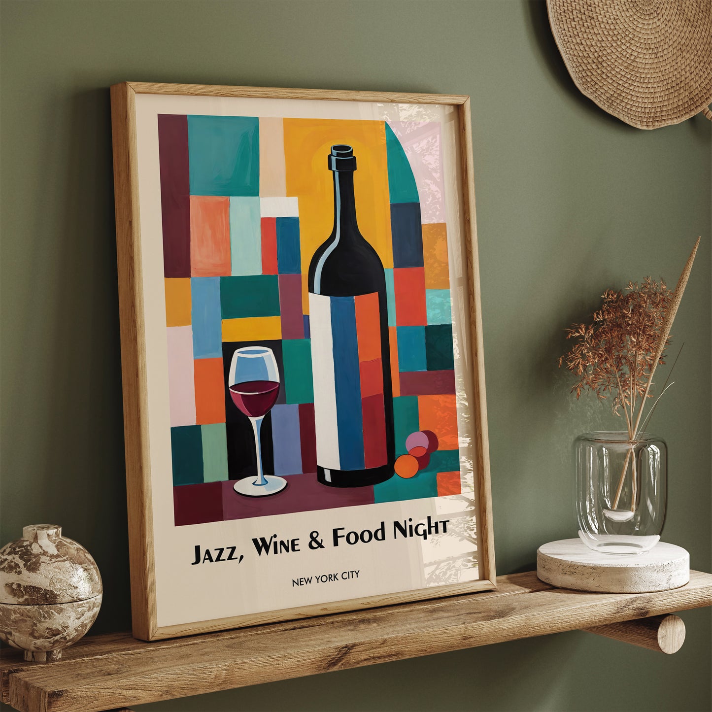 Jazz & Wine NYC Festival Art Print