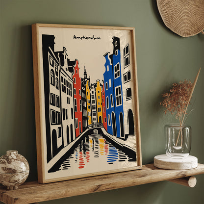 Amsterdam Ink Drawing Art Print