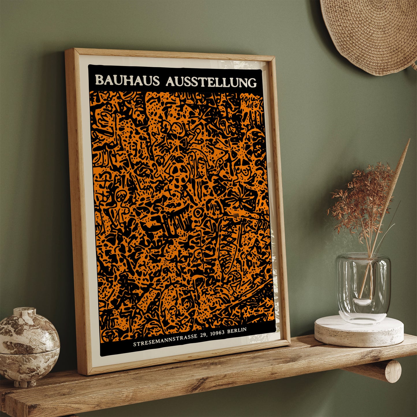 Berlin Bauhaus Abstract Poster