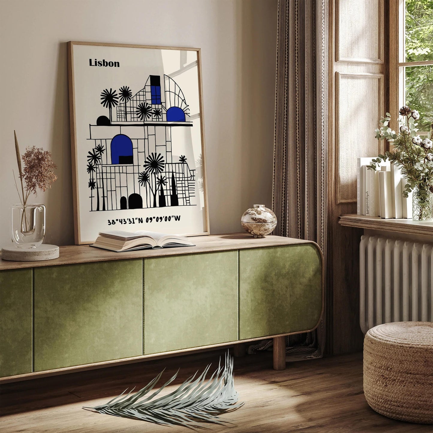 Lisbon Wall Art – Geometric Abstract Art Print