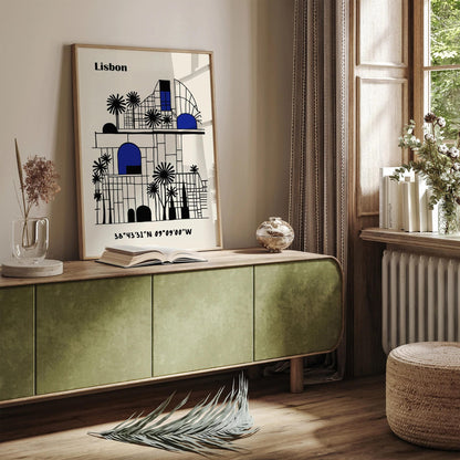 Lisbon Wall Art – Geometric Abstract Art Print