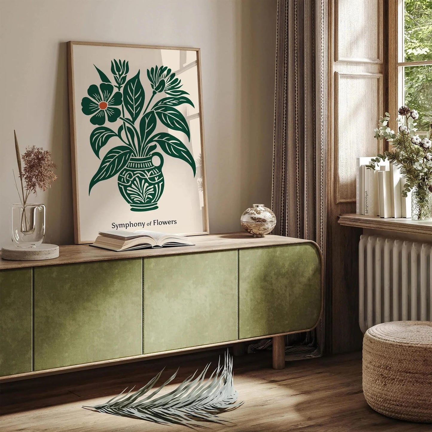 Rococo Floral Elegance Poster
